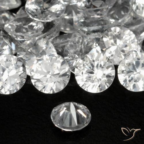 Saphir Blanc clair naturelle Tour, 0.19 ct, VS