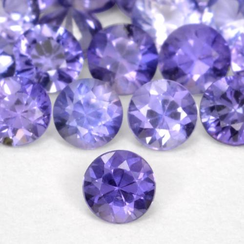 Saphir Violet foncé naturelle Tour, 0.11 ct, VS