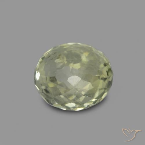 Saphir Vert jaunâtre naturelle Tour, 0.59 ct, VS-SI