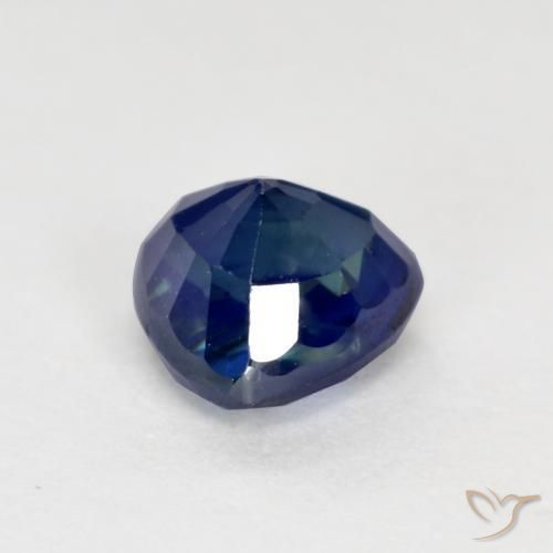 Saphir Bleu foncé naturelle Trillion, 0.53 ct, VS