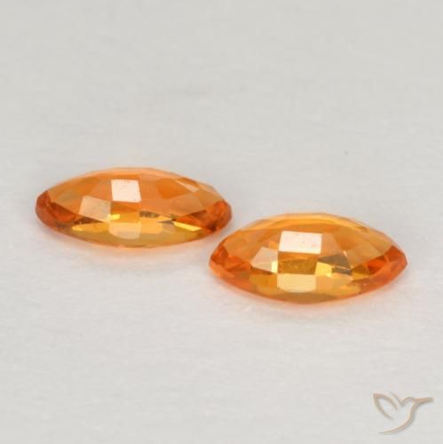 Shop natural 0.39ct Orange vif Saphir gems, Marquise, from Tanzanie at GemSelect. In stock, global shipping!