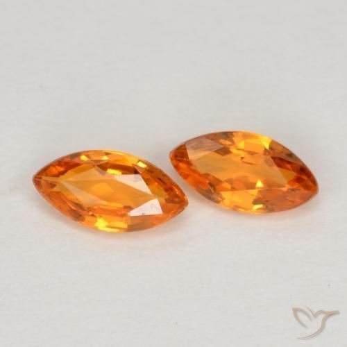 Shop natural 0.40ct Orange vif Saphir gems, Marquise, from Tanzanie at GemSelect. In stock, global shipping!