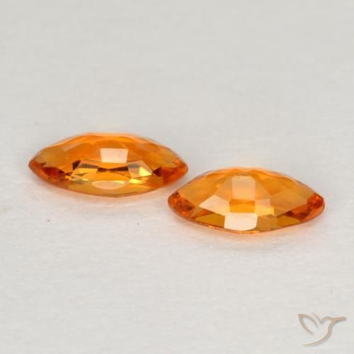 Shop natural 0.40ct Orange vif Saphir gems, Marquise, from Tanzanie at GemSelect. In stock, global shipping!