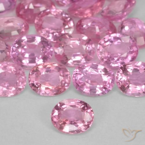 Saphir Rose bubblegum naturelle ovale, 0.45 ct, VS-SI