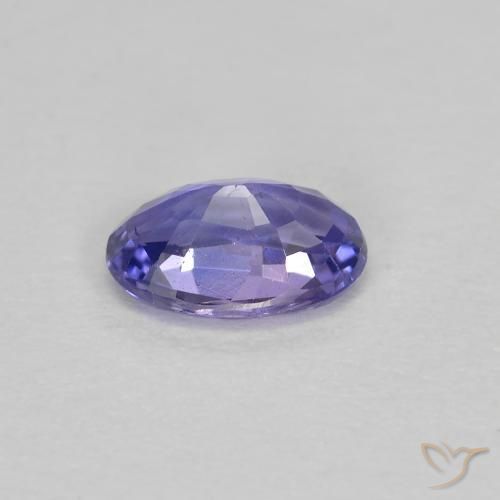Saphir Violet foncé naturelle ovale, 0.49 ct, VS