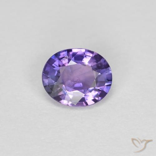 0.38ct Naturel Violet foncé Saphir, ovale, VS