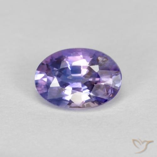 0.57ct Naturel Violet léger moyen Saphir, ovale, VS