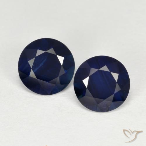 Achetez naturel 1.53ct Bleu crépuscule Saphir gems, Coupe roude, En provenance Madagascar chez GemSelect. En stock, livraison internationale!