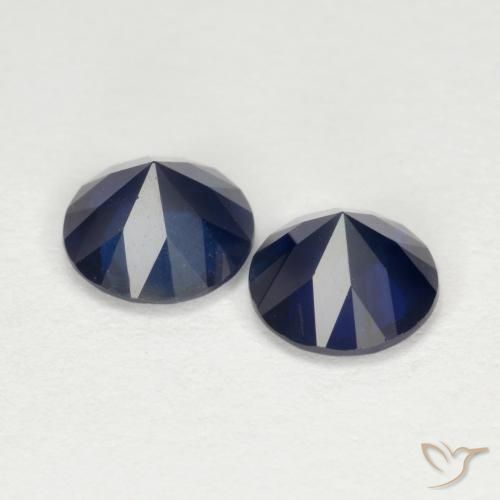 Achetez naturel 1.53ct Bleu crépuscule Saphir gems, Coupe roude, En provenance Madagascar chez GemSelect. En stock, livraison internationale!