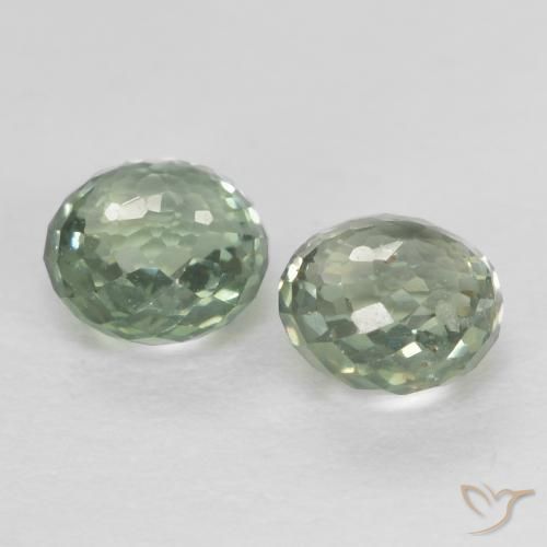 Shop natural 0.91ct Vert grisâtre Saphir gems, Tour, from Tanzanie at GemSelect. In stock, global shipping!