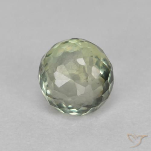0.56ct Naturel Vert forêt léger Saphir, Tour, VVS-VS