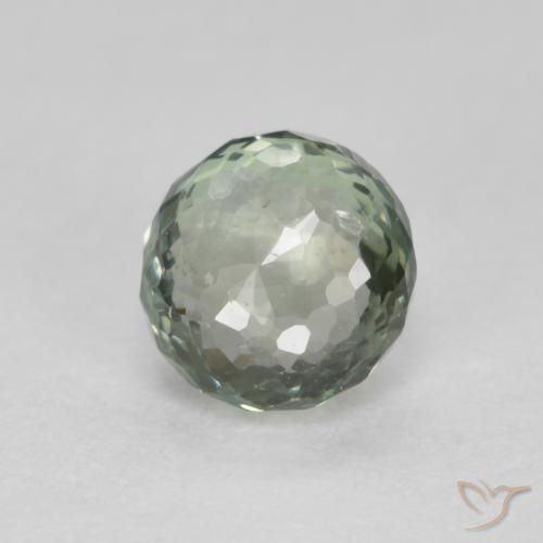 Saphir Vert mousseux naturelle Tour, 0.55 ct, VS