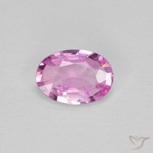 0.54ct Naturel Rose pourpre royal léger Saphir, ovale, VVS