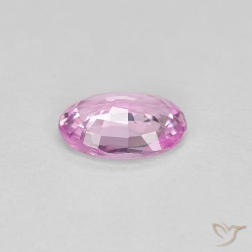 Saphir Rose pourpre royal léger naturelle ovale, 0.54 ct, VVS