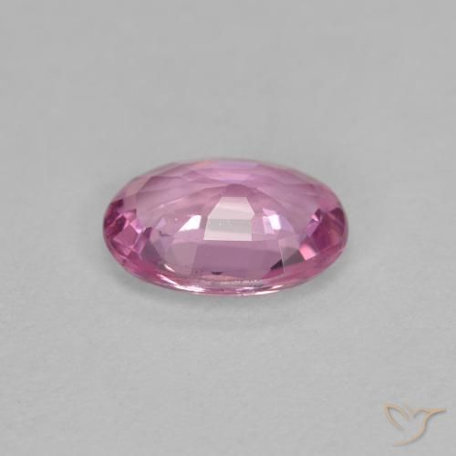 Saphir Violet clair naturelle ovale, 0.73 ct, VVS