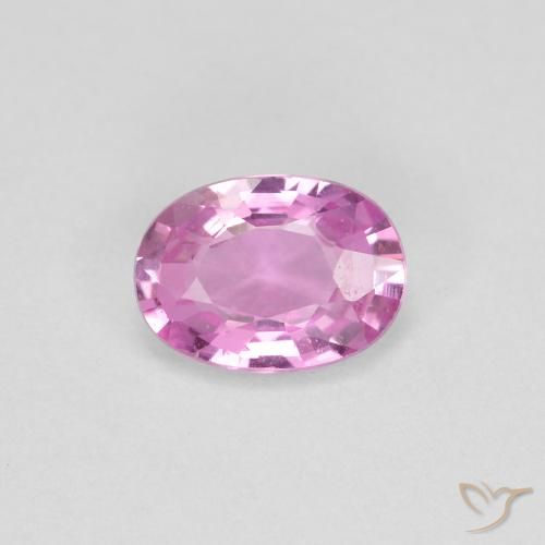0.65ct Naturel Rose pourpre royal léger Saphir, ovale, VVS