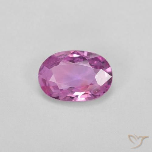 0.55ct Naturel Violet Rosâtre Saphir, ovale, VVS