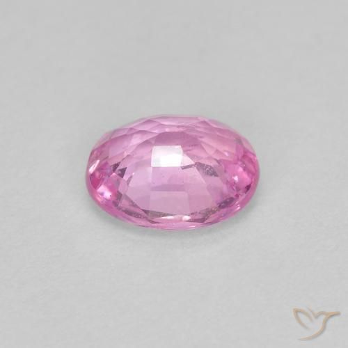 Saphir Rose clair naturelle ovale, 0.44 ct, VS