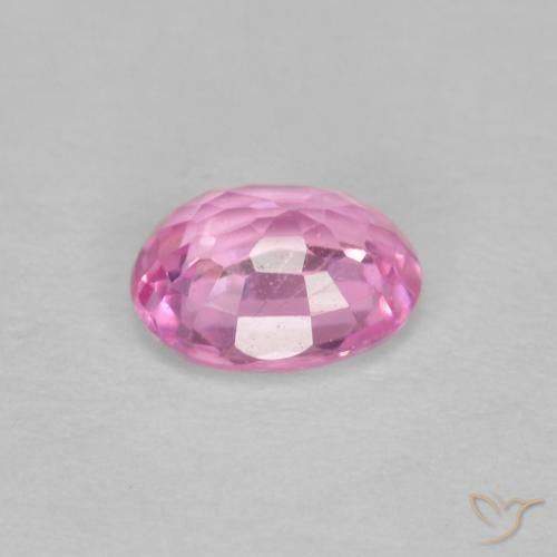 Saphir Rose moyen naturelle ovale, 0.47 ct, VS