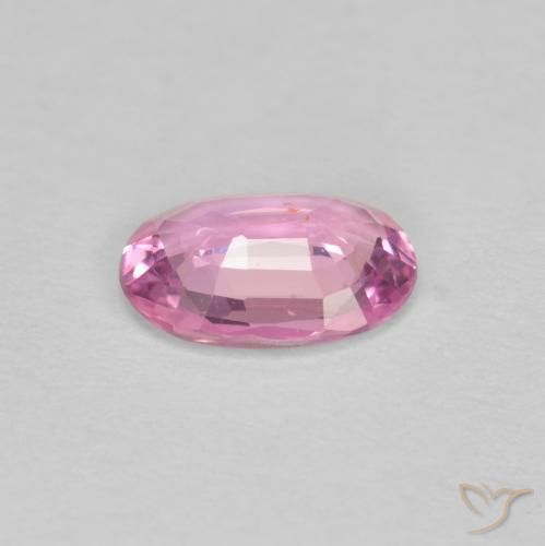 Saphir Rose vif naturelle ovale, 0.59 ct, VS