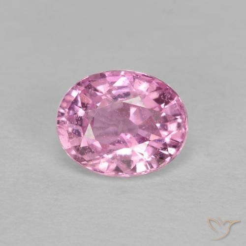 0.53ct Naturel Rose pourpre royal très clair Saphir, ovale, VS-SI