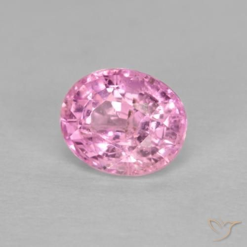 Saphir Rose très clair naturelle ovale, 0.56 ct, VS-SI