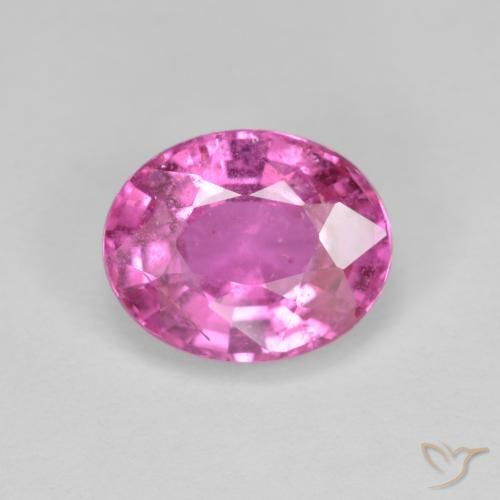 2.70ct Naturel Rose intense Saphir, ovale, VS