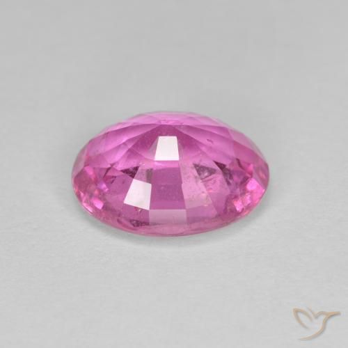 Saphir Rose intense naturelle ovale, 2.70 ct, VS