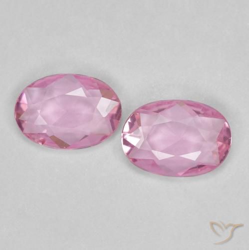 0.73ctw Naturel Rose très clair Saphir, ovale, VVS
