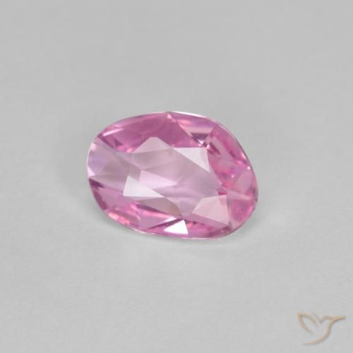 Saphir Rose pourpre royal très clair naturelle Fantaisie, 0.86 ct, VVS