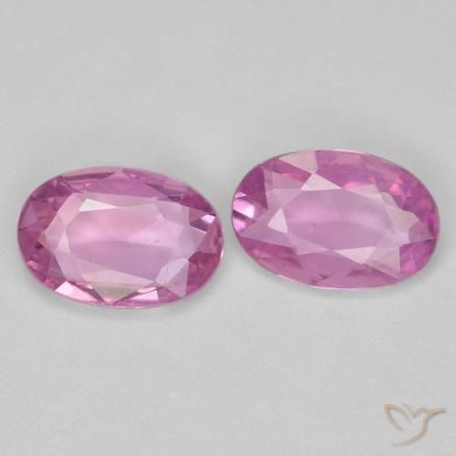 0.84ctw Naturel Rose moyen Saphir, ovale, VS