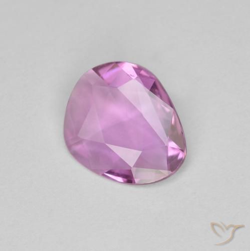 Saphir Rose Pourpre naturelle Fantaisie, 0.84 ct, VVS-VS