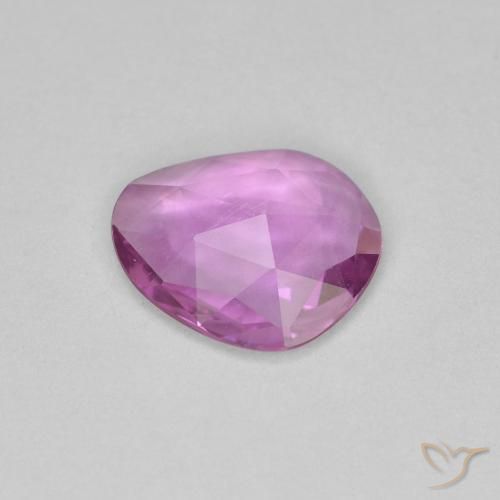 Saphir Rose Pourpre naturelle Fantaisie, 0.84 ct, VVS-VS