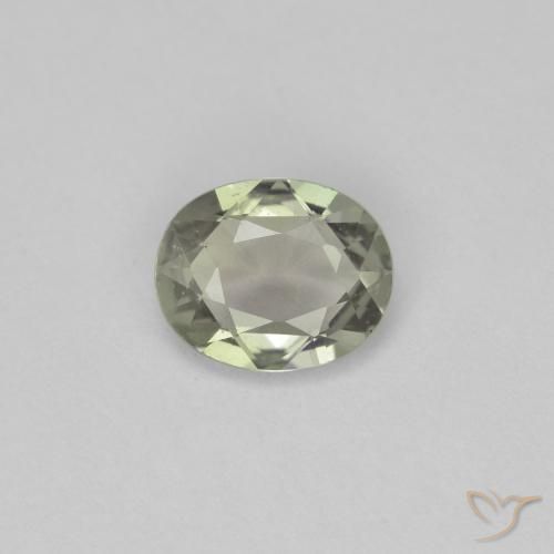 0.73ct Naturel Vert terreux Saphir, ovale, VVS-VS