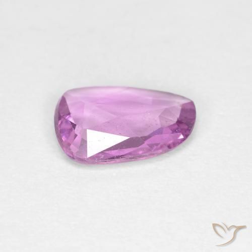 Saphir Rose pourpre royal très clair naturelle Fantaisie, 0.83 ct, VS