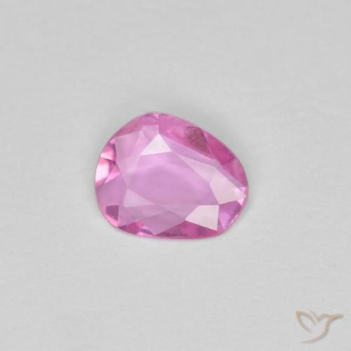 Saphir Rose intense naturelle Forme fantaisie, 0.33 ct, VVS