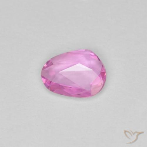 Saphir Rose intense naturelle Forme fantaisie, 0.33 ct, VVS