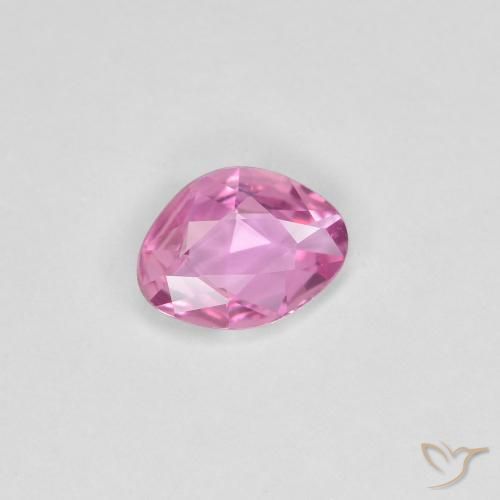 Saphir Rose pourpre royal naturelle Fantaisie, 0.58 ct, VVS-VS