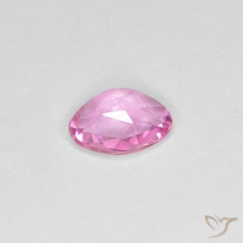 Saphir Rose pourpre royal naturelle Fantaisie, 0.58 ct, VVS-VS