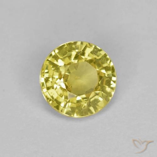 Saphir Jaune moyen naturelle Tour, 0.44 ct, VS