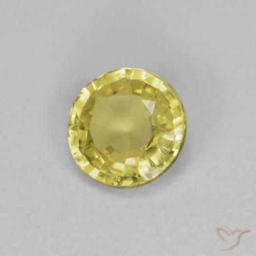 Saphir Jaune Dijon naturelle Tour, 0.39 ct, VVS-VS