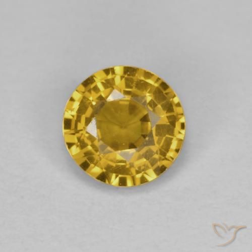 0.42ct Naturel Orange doré profond Saphir, Tour, VVS-VS