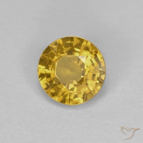 Saphir Orange doré profond naturelle Tour, 0.42 ct, VVS-VS