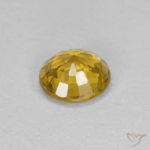 Saphir Orange doré profond naturelle Tour, 0.42 ct, VVS-VS