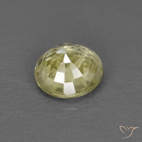 Saphir Jaune moyen-léger naturelle Tour, 0.41 ct, VS