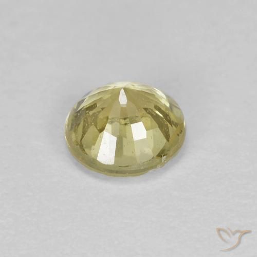 Saphir Jaune pâle naturelle Tour, 0.46 ct, VS