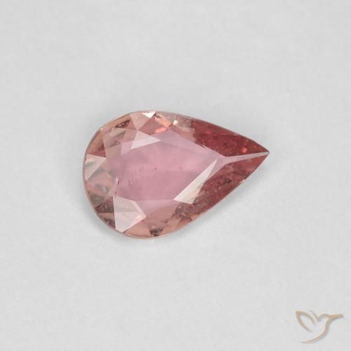 Saphir Rose clair naturelle En forme de poire, 0.43 ct, VS