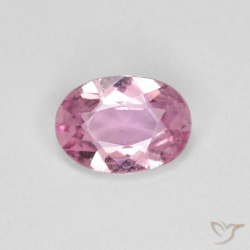 Saphir Rose très clair naturelle ovale, 0.75 ct, VS