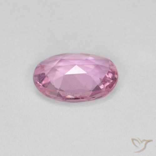 Saphir Rose très clair naturelle ovale, 0.75 ct, VS