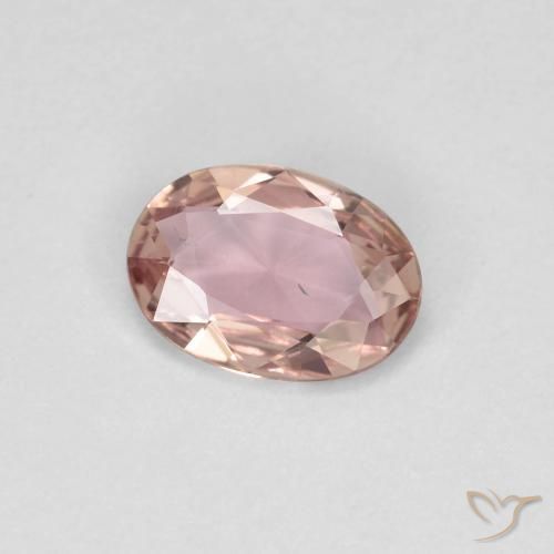 Saphir Rose clair naturelle ovale, 0.60 ct, VS